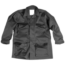 Mil-Tec Tactical Military BDU Combat Shirt Mens Police Jacket Security Top Black