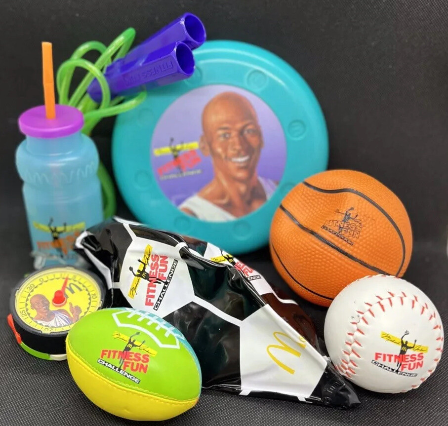 McDonald's Michael Jordan's Fitness Fun Challenge 1991 Happy Meal
