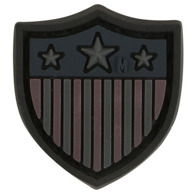 PVC Patch MAXPEDITION USA US SHIELD - MICRO circle - STEALTH color - NEW