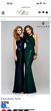 Faviana Navy Evening Gown - size 2 - NEVER WORN WITH TAGS