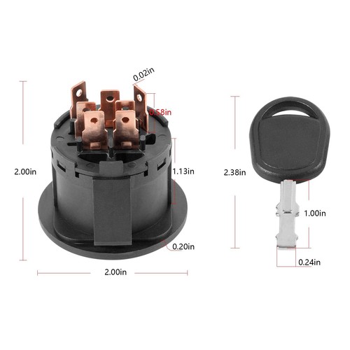 Ignition Switch w/2 Keys for John Deere X100 X350 X354 X360 X370 X380 X384 X540 - 第 11/12 張圖片