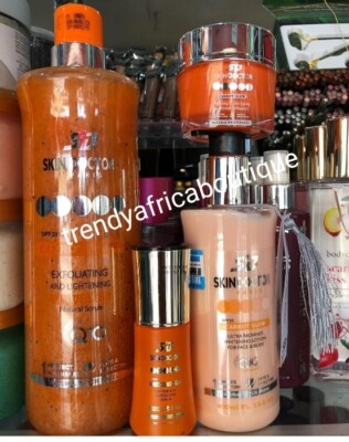 4pcs. Skin Doctor Paris Carrot Glow Lotion, Shower Gel, Face Cream & Serum Spf30