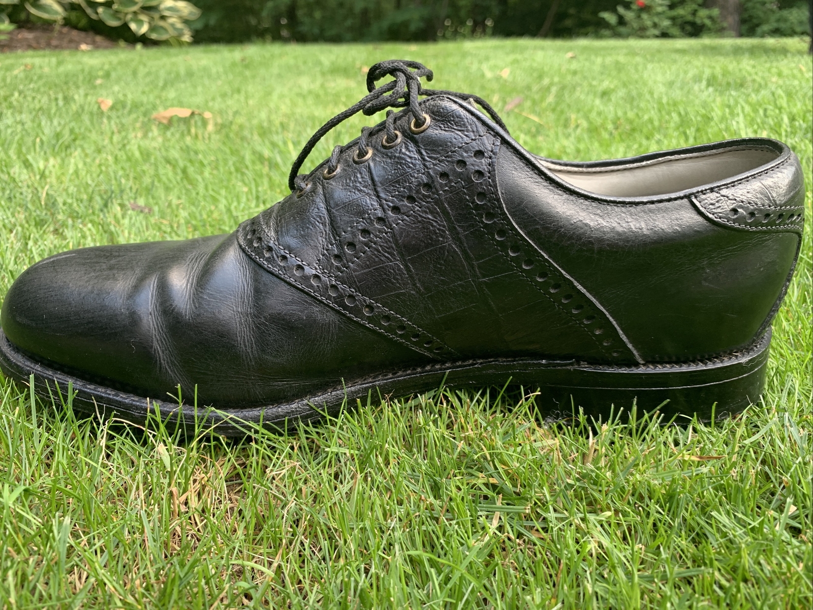 MINT!!! FootJoy Classics Dry Premiere 10D black saddle mens leather golf shoes eBay