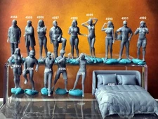 1:64 Figures  - For Dioramas Miniature Figures 164 Fig Lot 671 Doublegdiecast