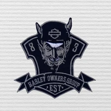 Harley Davidson Logo patch Harley Owner Group EST 83 Embroidered patch Iron-On