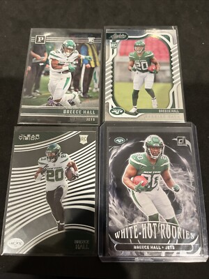 4 X Lot Breece Hall Rookie Cards. Chronicles, Absolute, Donruss