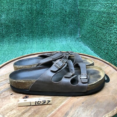 Birkenstock Women Florida Stone Brown Birkibuc Strap Sandals