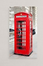QUADRO MODERNO STAMPA SU TELA QUADRI MODERNI ARTE LONDRA CABINA ROSSA PHONE T349