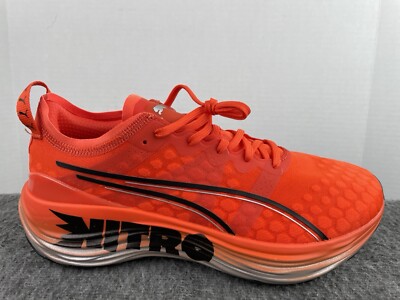 Puma Men's ForeverRun Nitro Running Shoes Size 9.5 Orange Red 380017-02 NEW