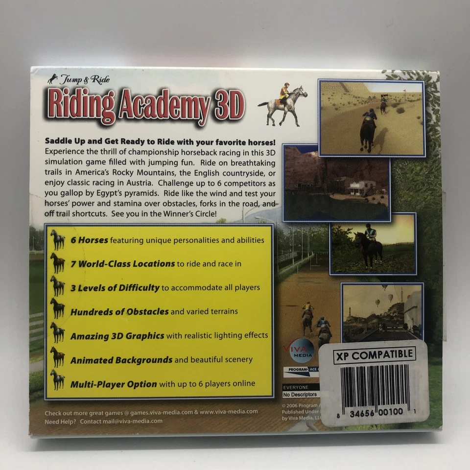 Video Game PC Jump & Ride Riding Academy 3D NEW SEALED Jewel - Image 2 of 4