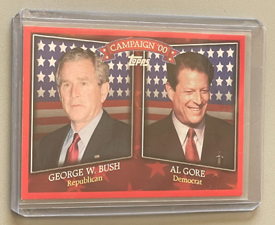 2008 Topps 2000 Campaign GEORGE W BUSH vs AL GORE President US Election ...