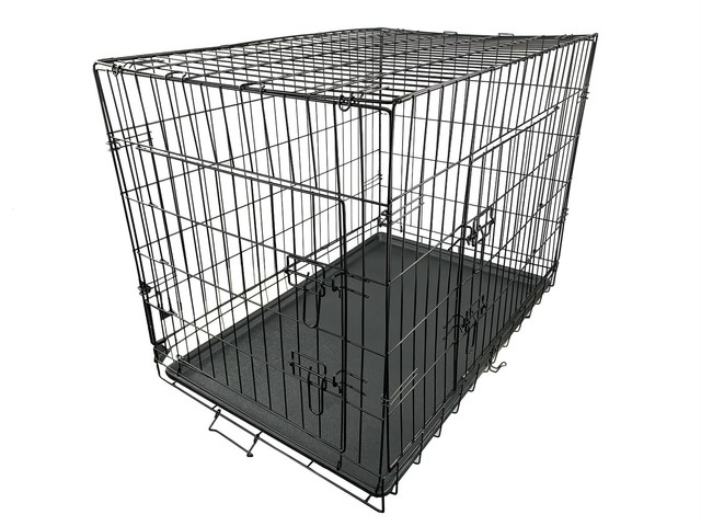 small sloping dog crate