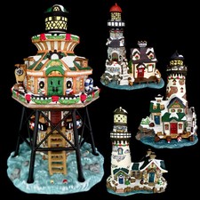 LEMAX PORCELAIN LIGHTED CHRISTMAS VILLAGE / L...