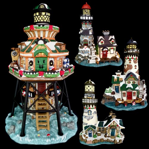 LEMAX PORCELAIN LIGHTED CHRISTMAS VILLAGE / LIGHTHOUSE COLLECTION / YOUR CHOICE!