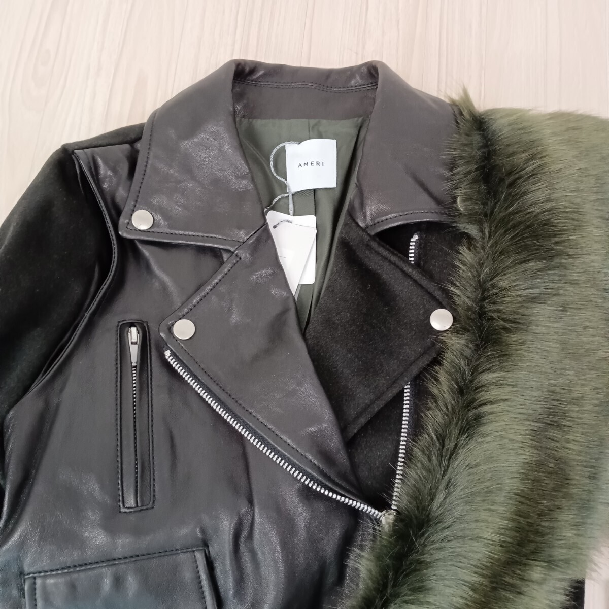 AMERI SHEEPSKIN RIDER DOCKING LONG COAT WITH SHAW… - image 3