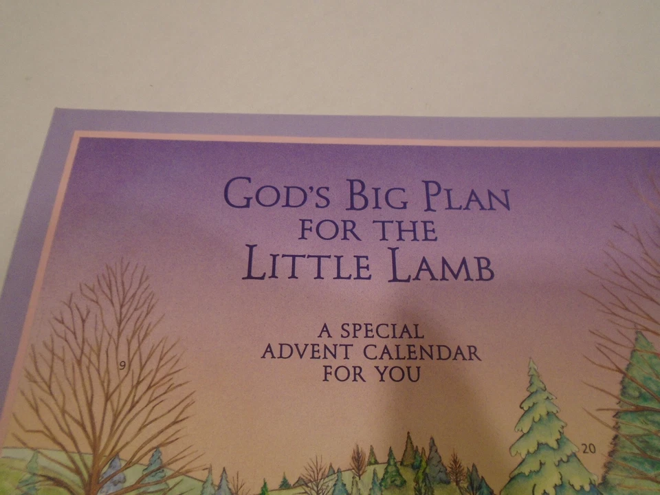 Hallmark God's Big Plans for the Little Lamb Paper Advent Calendar Christmas New - Image 3 of 3