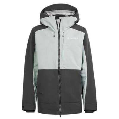 adidas Terrex Techrock 3 Layer RAIN.RDY Jacket Black/Silver Size XL IB4218 $500