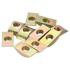 12pcs M8 Half Moon Nuts Washers, Iron Solid Half Moon Washer, Bronze