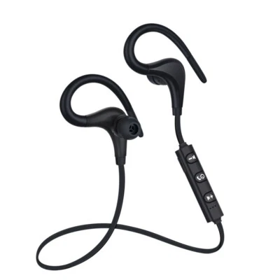 Casque Écouteur Sport Bluetooth Sans Fil Oreillette Stéréo 4.1 Écouteurs Crochet - Photo 1/4