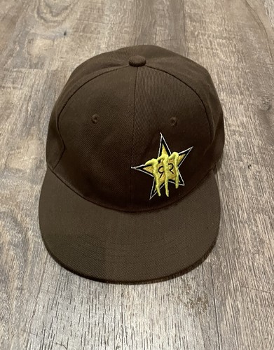 Rockstar Energy snapback Hat RARE Brown 