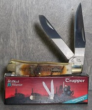 Steel Warrior Trapper SW-108RH Pocket Knife Ram Horn