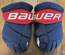 (Brand New) Washington Capitals BAUER 14” Pro Stock Hyperlite Hockey Gloves