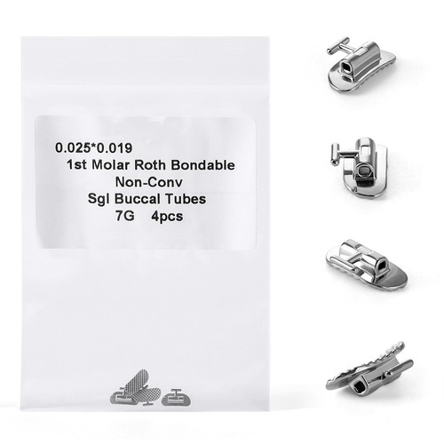 Tubes buccaux orthodontiques dentaires non convables collables 1 pc molaire simple Roth 0,025 - Photo 7/16