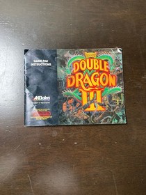 NES Double Dragon II The Revenge Game + Manual Tested Works