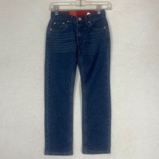 Levi Strauss Youth Jeans Slim Flex Stretch Blue denim Size 8 Adjustable Waist