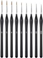 Annvchi Feine Pinsel Set, 9 Acryl Pinselset Acrylfarben, Pinsel Fein, Malen Nach