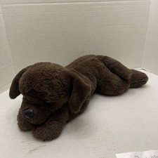 FAO Schwartz Chocolate Lab Puppy Dog Plush 18 Inch Long Labrador Stuffed Animal
