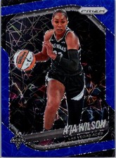 A’ja Wilson 2025 Panini Prizm WNBA Blue #76 Las Vegas Aces