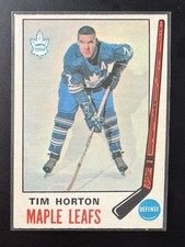 Tim Horton 1969-70 O-Pee-Chee OPC #182 NM NHL Vintage Hockey Card