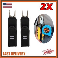 2x Tactical Metal Hook Elastic Belt Buckle, Less Invisible Waist Closure