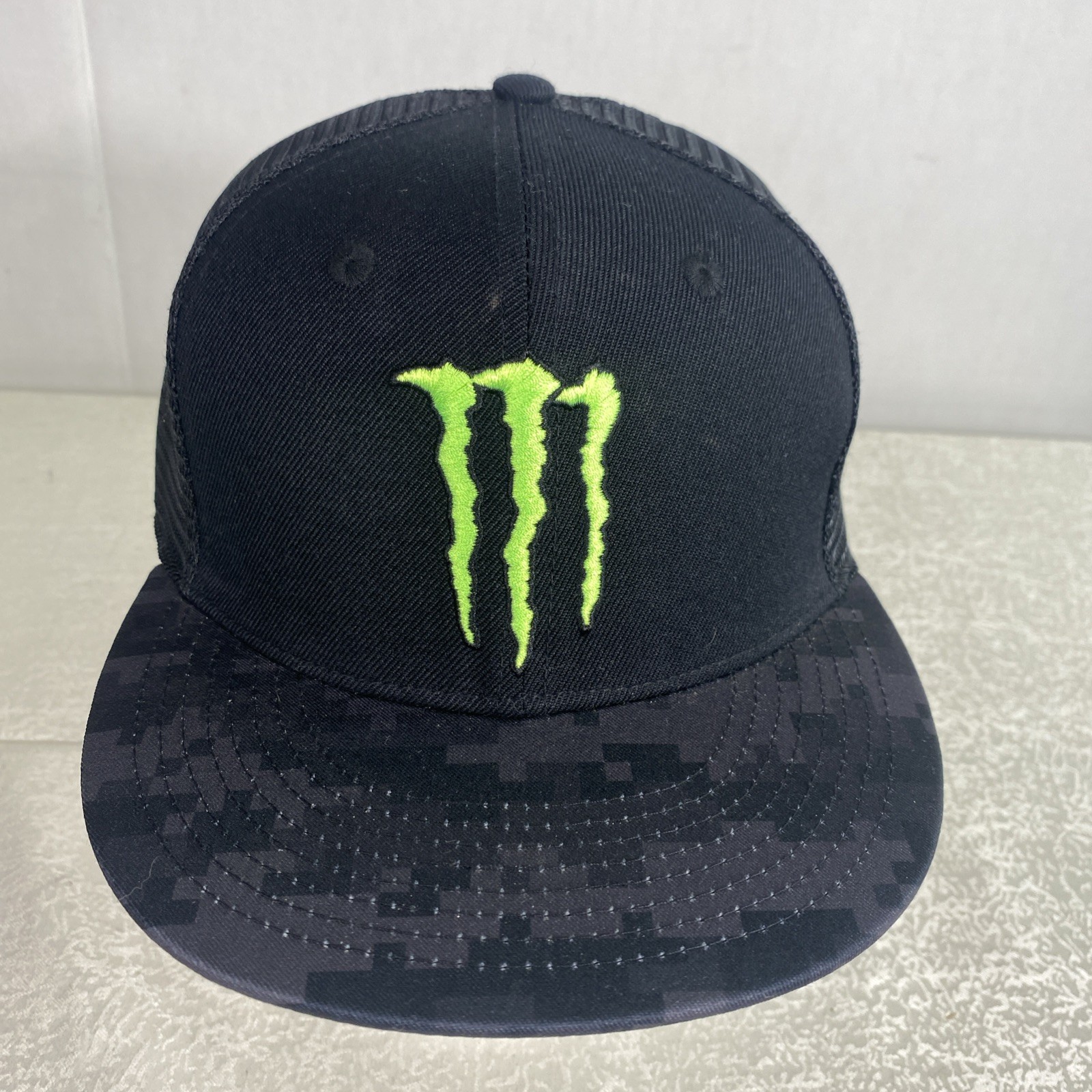 Monster Energy Digital Camo Hat Cap Embroidered Logo Snapback Unisex Mash
