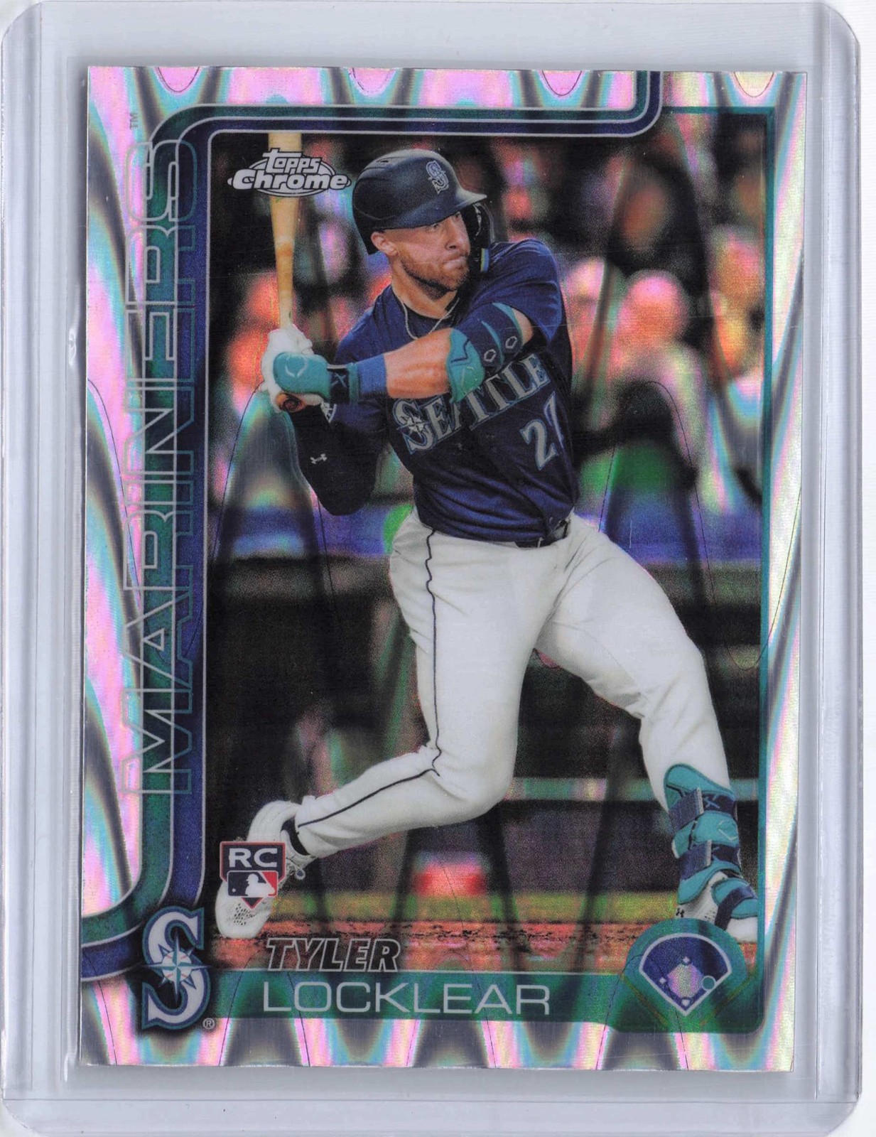 2025 Topps Chrome #41 Tyler Locklear Raywave Refractors