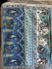 Pottery Barn standard pillow Shams 100% cotton blue floral set of 2