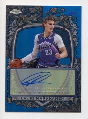 2025-26 Topps Chrome - Signature Style Lauri Markkanen #SS-LM Blue 