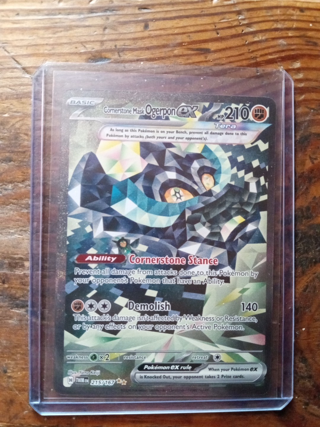 Cornerstone Mask Ogerpon ex 215/167 Sv06: Twilight Masquerade Holo