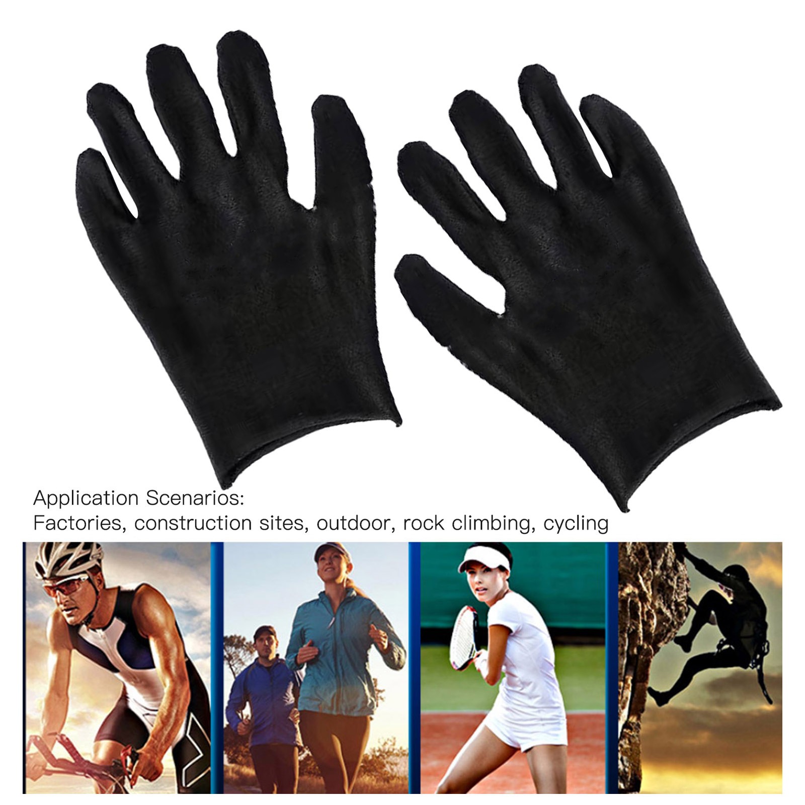 12 Pairs Cotton Polyester Cotton Thickened Sweat Absorbing Jewelry