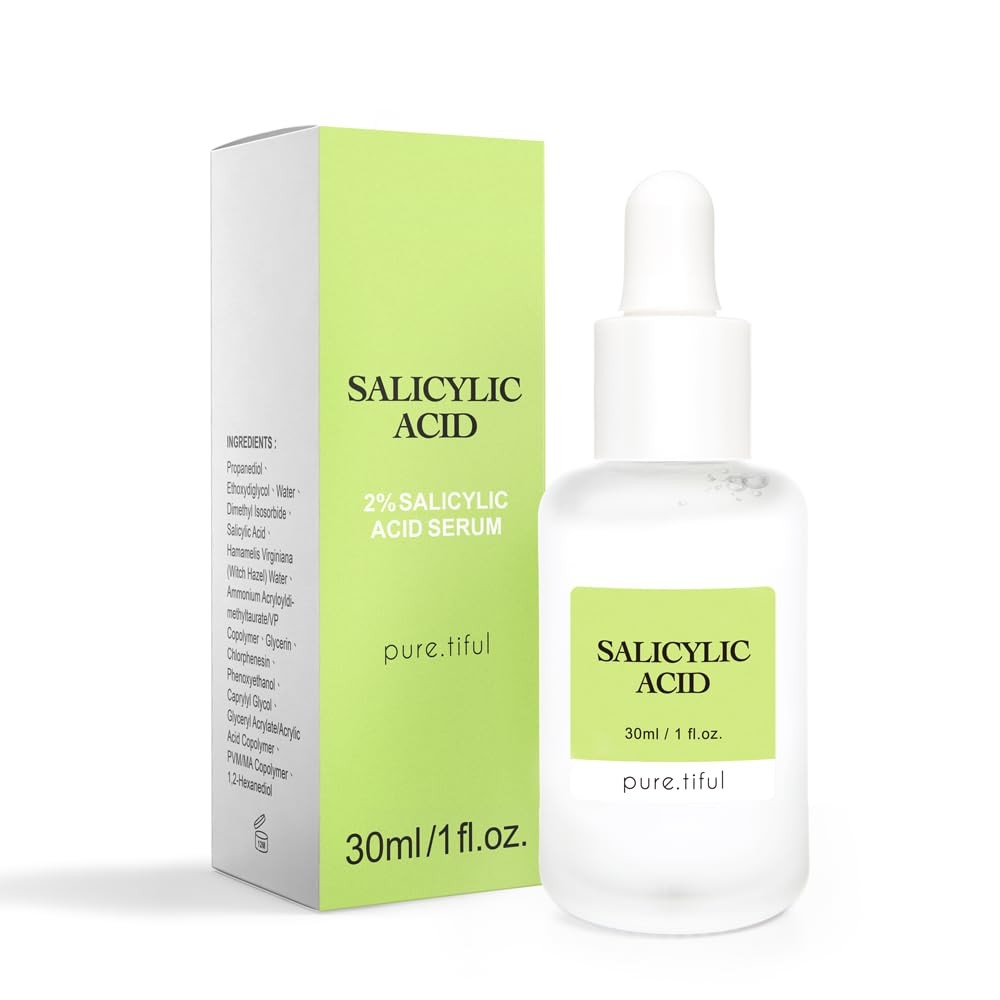 2% Salicylic Acid (BHA) Serum for Acne & Blackheads - Unclogs Pores, Oil Control