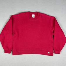 VTG Russell Athletic Cropped Sweatshirt Womans Small Crewneck 1990s Blank Boxy