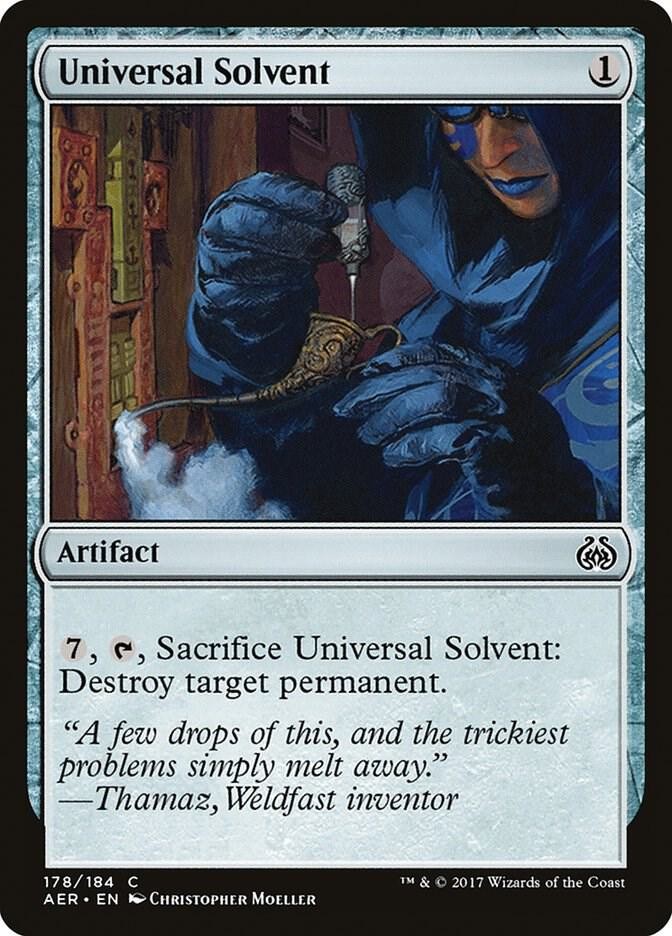 Universal Solvent 178 Common Aether Revolt Magic: The Gathering Lightly Played