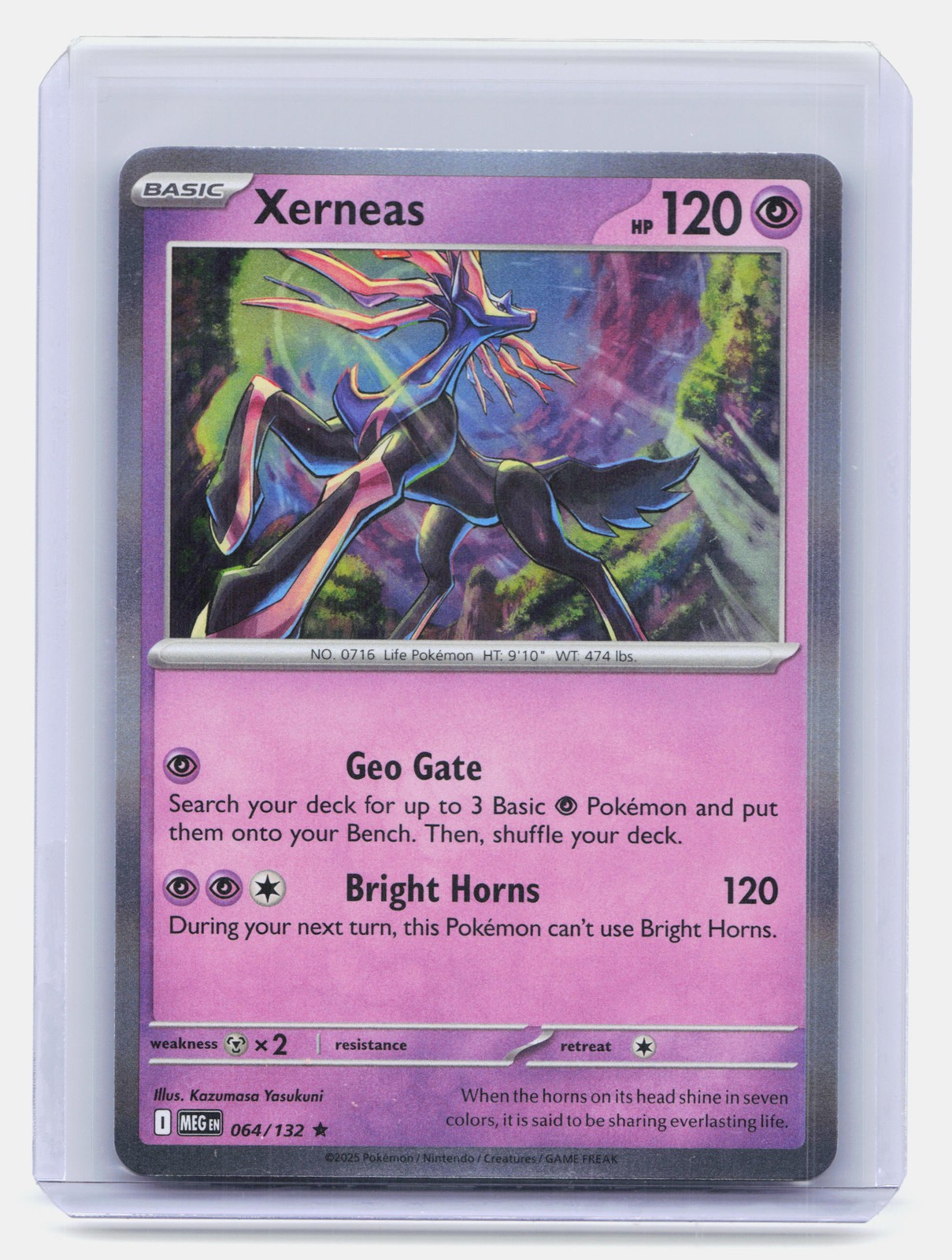 Xerneas Pokemon TCG Mega Evolutions #064/132 Holo Rare