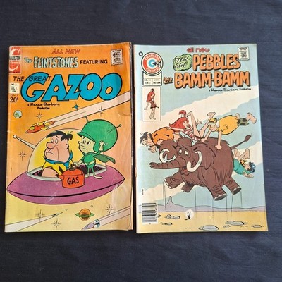 2 Charlton Flintstones  Comics   (b9) Low grade