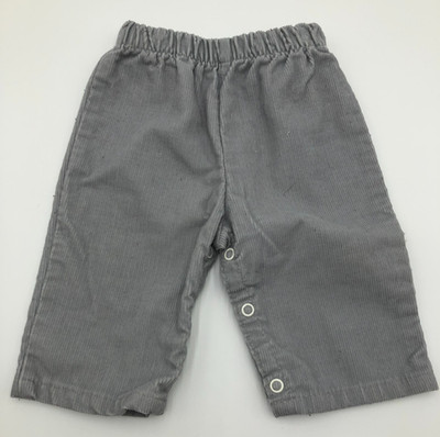 Vintage Baby Gray Corduroy Pants Size 3-6 mo. Made in USA