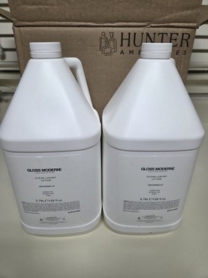 Lot Of 2 GLOSS MODERNE Universelle Body Lotion / Body Crème Gallon 128 oz