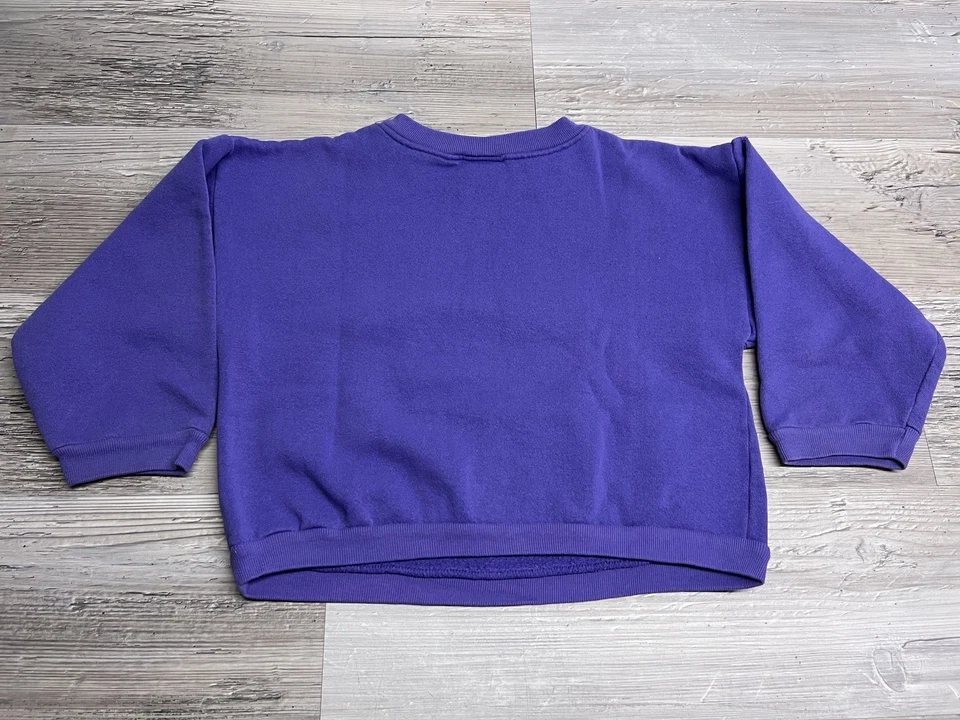 Moletom Vintage Ocean Pacific Kids Gola Redonda Logotipo Gráfico Soletrado Tamanho M EUA - Imagem 2 de 4