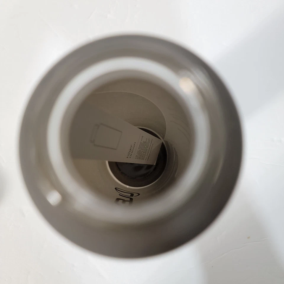 New Lexus H2GO Glass Water Bottle w/Rincon Bamboo Cap - Dark Grey Holds 18 Oz - Image 3 of 4