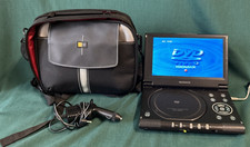 Magnavox Portable DVD Player MPD845 W/car home Power Cord Case Working